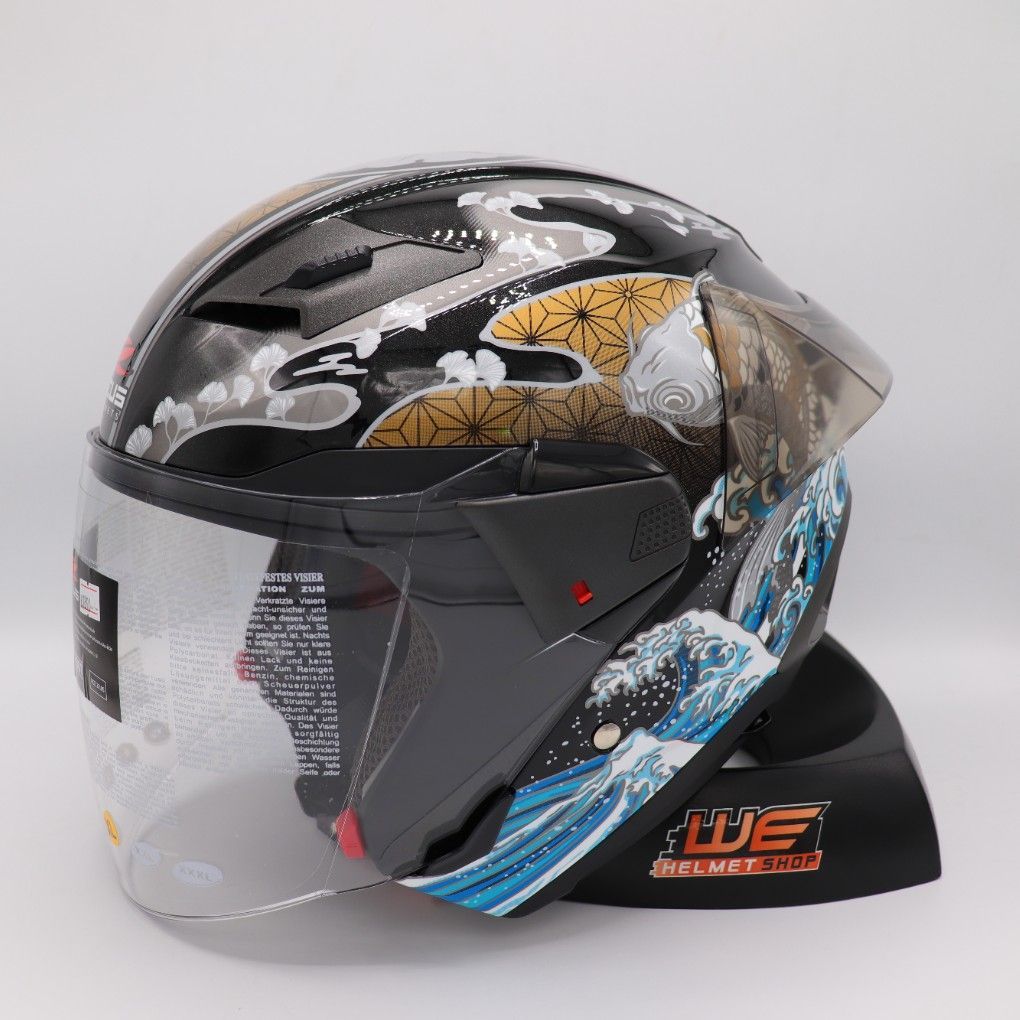 Zeus ZS-611E หมวกกันน็อค Openface มีแว่นกันแดด