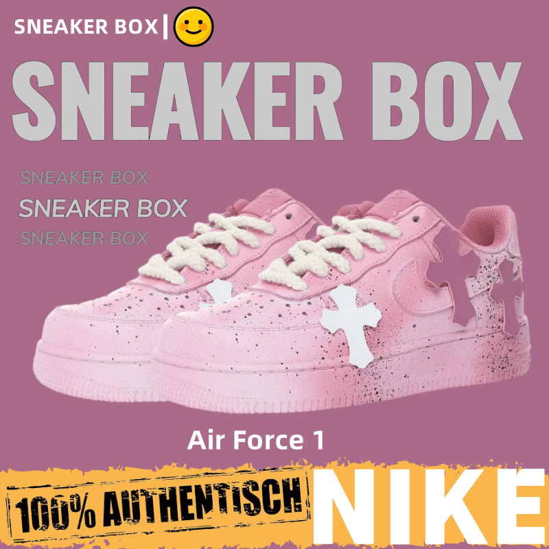 (ส่งฟรี) Nike Air Force 1'07 Low"Pink/OWCM/Chrome Hearts" รองเท้าผ้าใบ รองเท้า nike DD8959-100