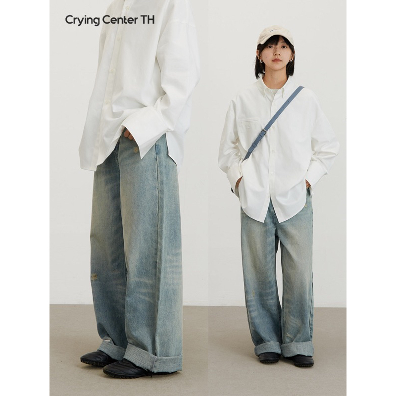 CryingCenter กางเกงยีนส์ Classic Jeans