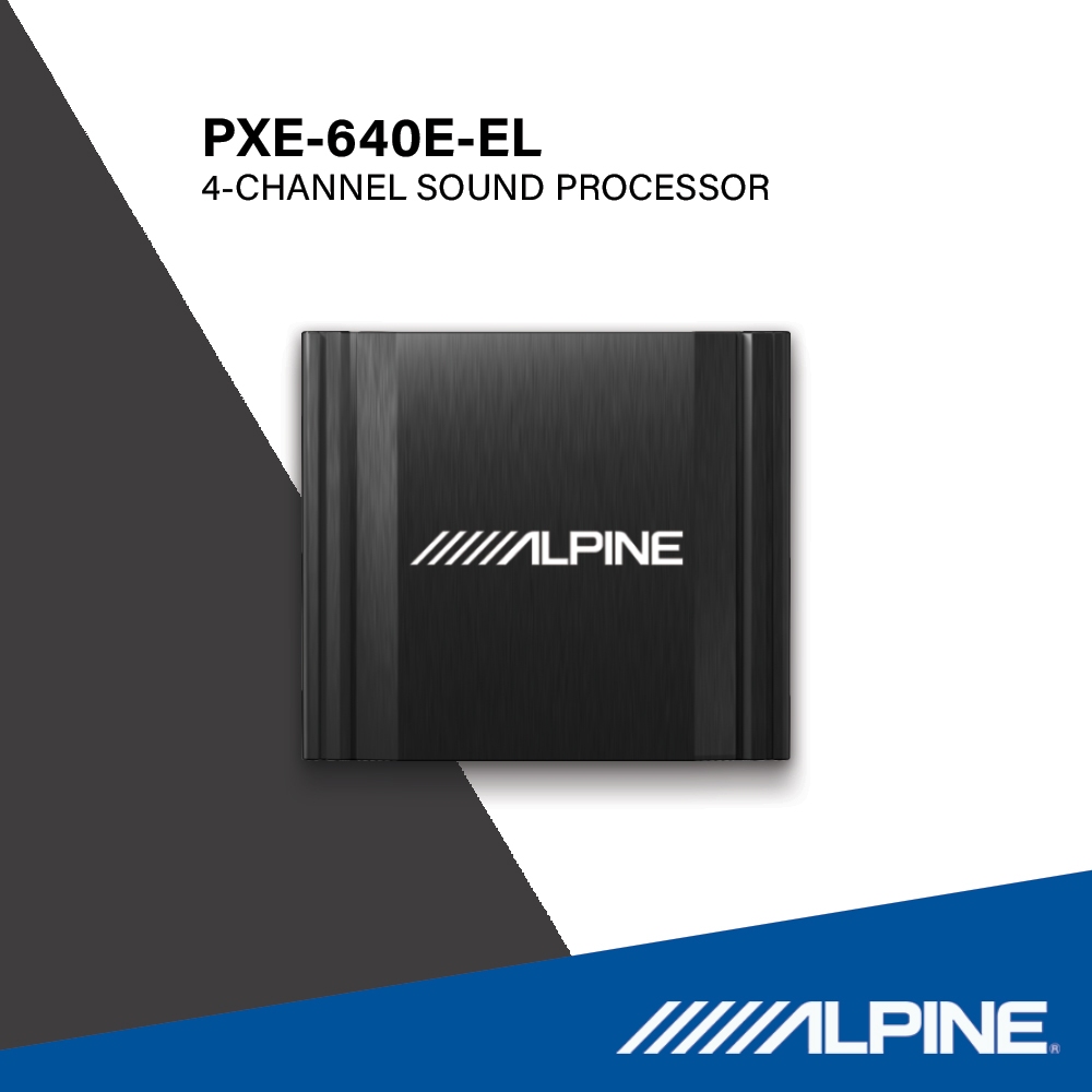 Alpine เครื่องปรับแต่งเสียง PXE-640E-EL (PU00121A01) DSP รุ่น EL-series 6-CH ปรับแต่งเสียงเติมเต็มมิติเสียงได้อย่างลงตัว