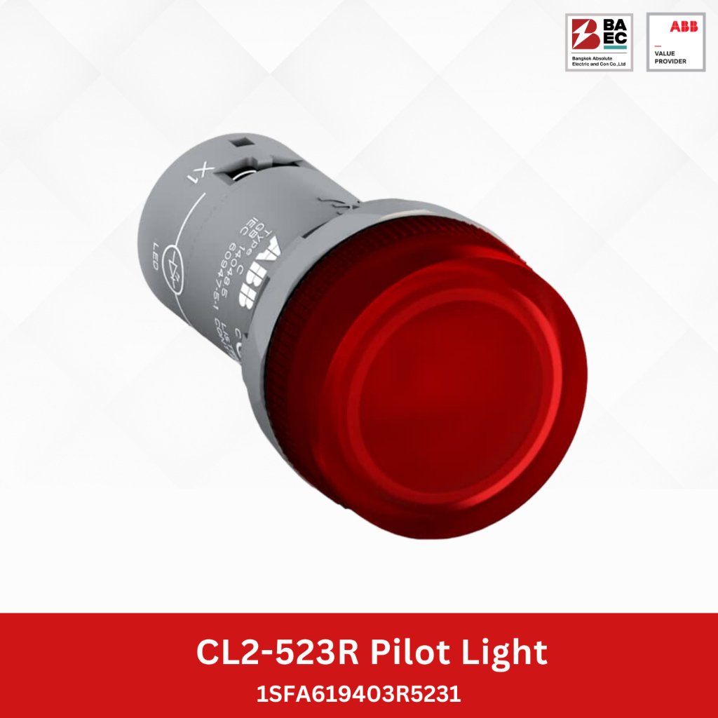 ABB Pilot Lamp CL2-523R 230VAC สีแดง