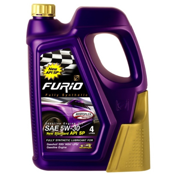 บางจาก FURiO FULLY SYNTHETIC SP 5W-30 (ขนาด 4 ลิตร) น้ำมันเครื่องสังเคราะห์100% สำหรับรถยนต์เบนซินทุกประเภท
