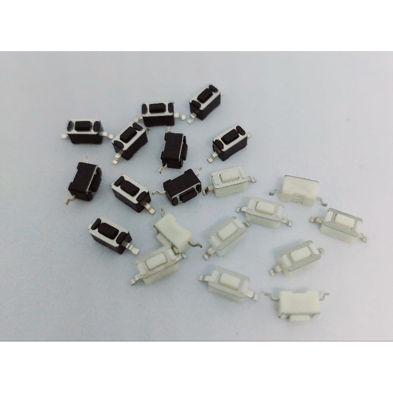 (แพค 10 ตัว) ไมโครสวิตซ์ สวิตซ์ปุ่มกด กดติด-ปล่อยดับ สวิตซ์ 2ขา SMD Push Button Switch TACT Switch 2 pins 3.5x6x4.3 mm.