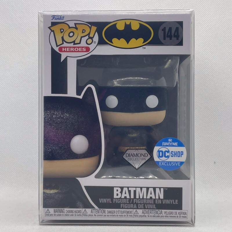 Funko Pop DC : 144 Batman (DC Shop Exclusive + Diamond Glitter) Mint Box