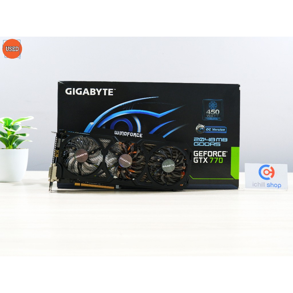 การ์ดจอ (VGA) GIGABYTE GTX770 2GB WINDFORCE 3X OC P13451