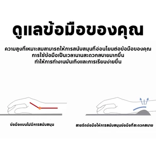 แผ่นรองข้อมือคีย์บอร์ด แผ่นรองเมาส์ เมมโมรี่โฟมข้อมือ ลดอาการปวดเมื่อย สำหรับแล็ปท็อป สำนักงานและที่บ้าน