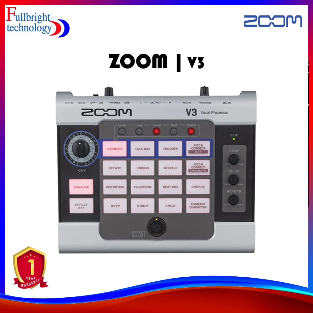 ZOOM V3 VOCAL PROCESSOR (ประกันจากศูนย์ 1 ปี)