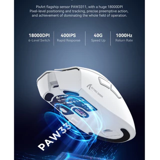 ⚡พร้อมส่งจากไทย⚡Attack Shark X11 เมาส์บลูทูธไร้สาย PAW3311 เมาส์สำหรับเล่นเกม 3โหมด บลูทูธ 2.4G Type-C