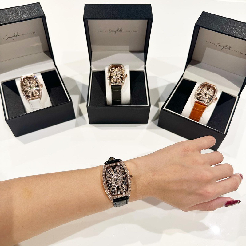 oval watch ตัวเรือน สีโรสโกล