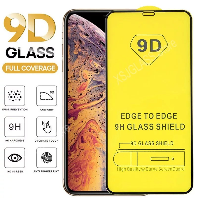 ฟิล์มกระจกนิรภัย 9D ฟิล์มกระจกเต็มจอSamsung A7(2016) A7(2017) A7(2018) A9(2018)/A8STAR M20 A9PRO
