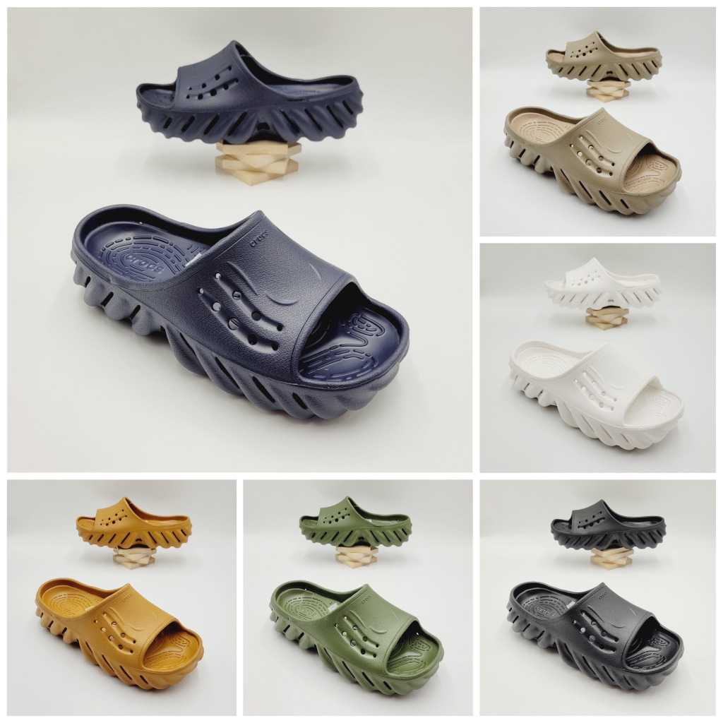 รองเท้าลำลองแฟชั่น ผู้ใหญ่ สไตล์ Crocs Echo Slide