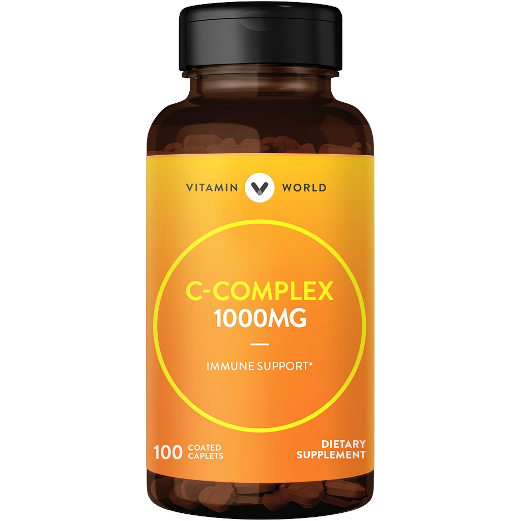 Vitamin world Vitamin C Complex 1000 mg Immune support 100 เม็ด วิตามินซี เสริมสร้างภูมิคุ้มกัน จากอเมริกาค่ะ