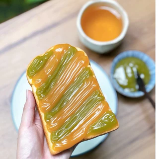 สังขยาไข่ใบเตย สูตรไร้แป้ง (Pandan Custard)