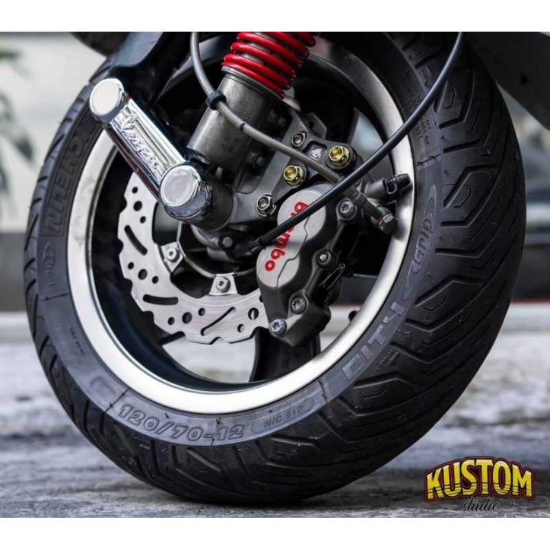 TONY จานเบรค New Vespa Sprint/Prima/GTS/GTV ขนาด 220mm.