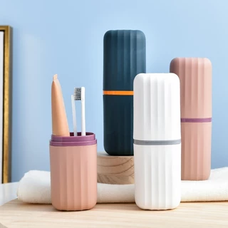 กล่องเก็บแปรงสีฟันยาสีฟันแบบพกพาได้ มี3สีให้เลือก เหมาะสำหรับการเดินทาง ช่วยรักษาความสะอาด