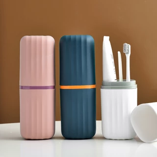 กล่องเก็บแปรงสีฟันยาสีฟันแบบพกพาได้ มี3สีให้เลือก เหมาะสำหรับการเดินทาง ช่วยรักษาความสะอาด
