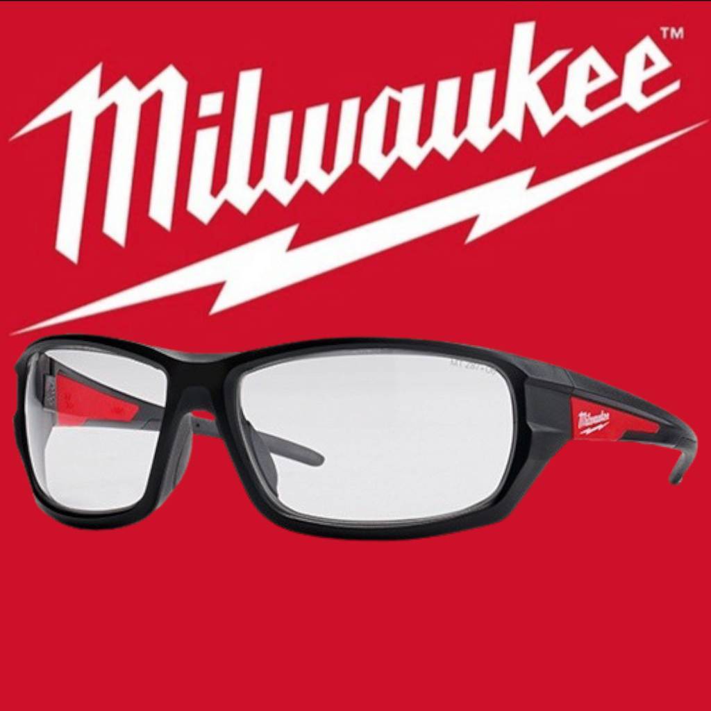 Milwaukee - 48-73-2020 แว่นตาเซฟตี้นิรภัย เลนส์ใส