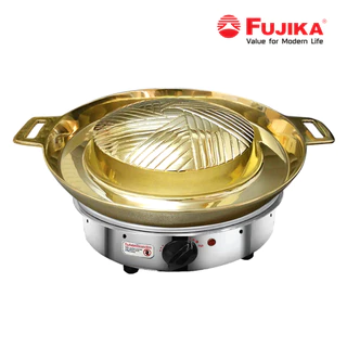 FUJIKA เตาบาร์บีคิวไฟฟ้า รุ่น FB-1350 พร้อมกระทะทองเหลือง เตาบาร์บีคิว เตาปิ้งย่าง กระทะทองเหลือง เตาหมูกระทะ