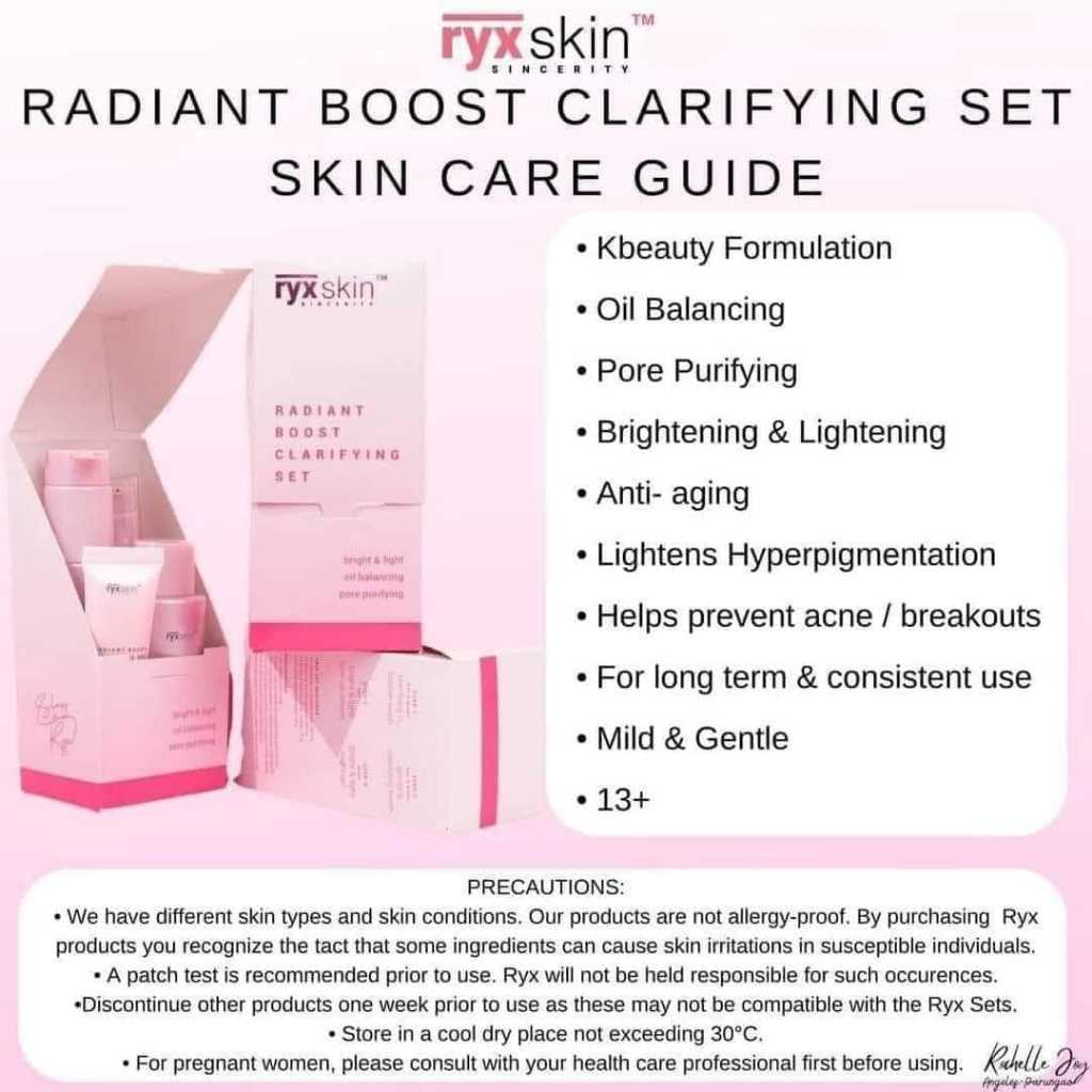 Ryx skincerity Radiant set