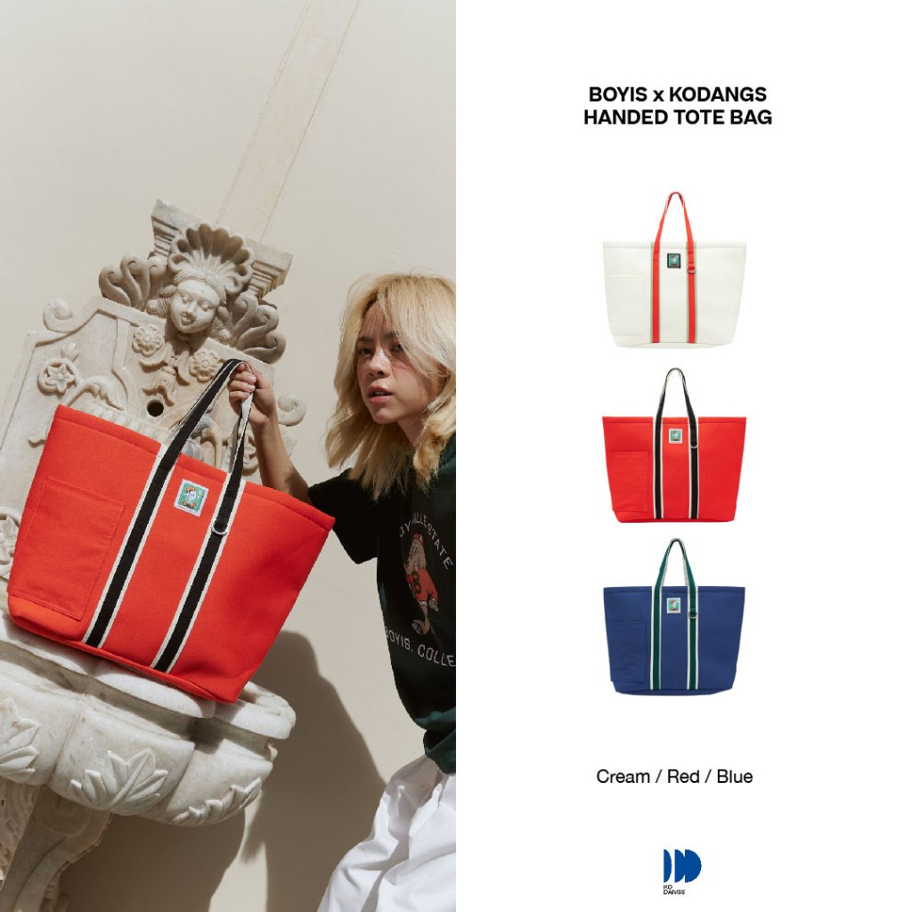 Kodangs Handed Tote Bag กระเป๋าผ้าแคนวาส BoyisxKodangs ผ้าหนา อยู่ทรง บุซับในนวมพิเศษ (Collaborate Edition)