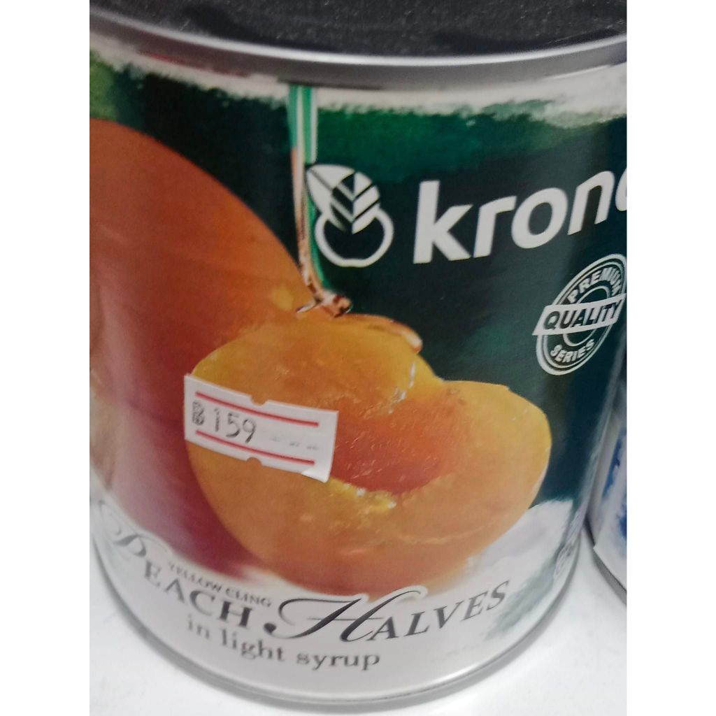 KRONOS Peach Halves in Syrup 820g Greek Import