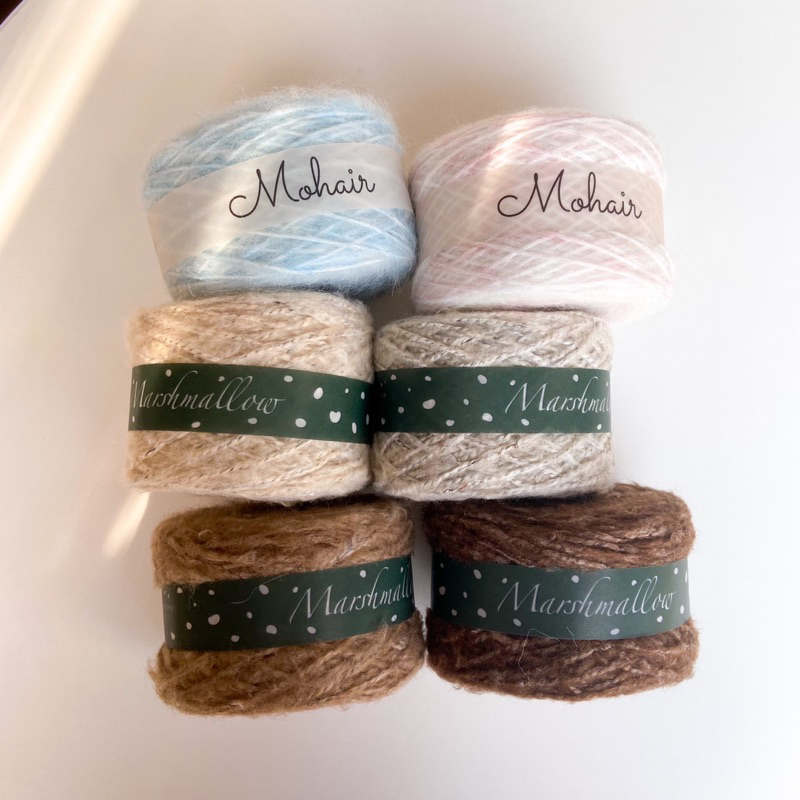 ♡  พร้อมส่ง | Mohair yarn ไหมพรมโมแฮร์ ขนาด 50 g