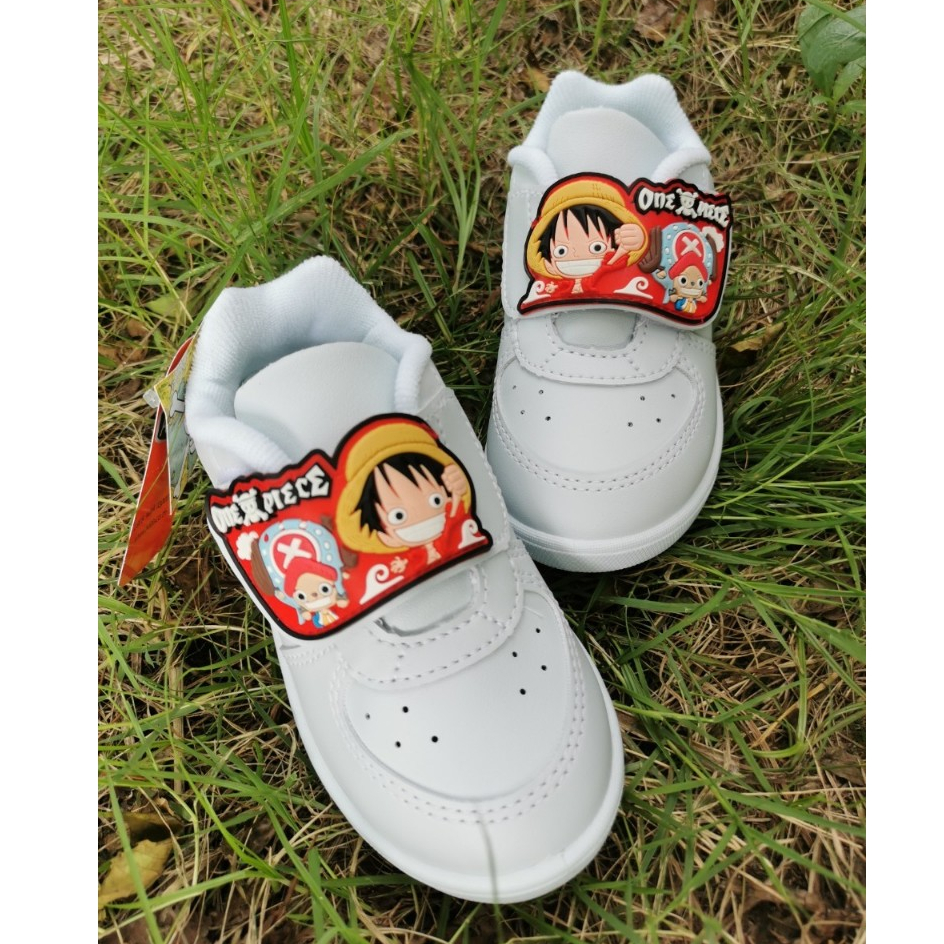 ADDA รองเท้าผ้าใบเด็ก วันพีช onepice นักเรียน แอดด้า สีขาว ผ้าใบ ผ้าใบสีขาว รองเท้าผ้าใบสีขาว ลูฟี่ -ราคาล้างสต็อก