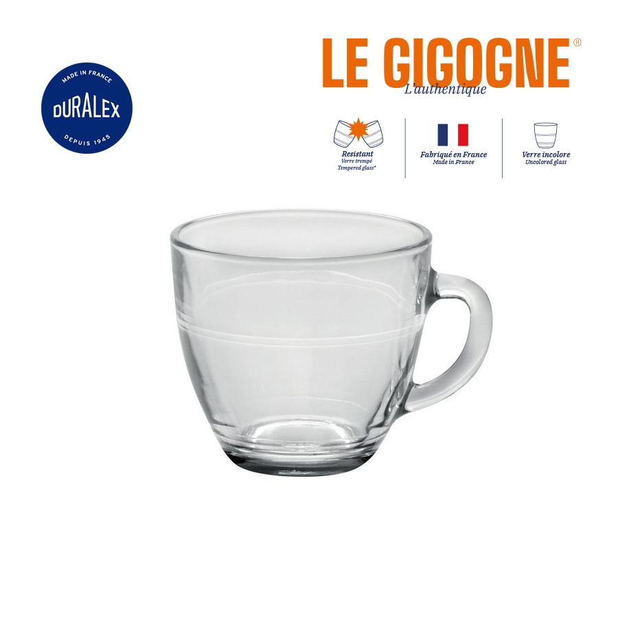 แก้วชา-กาแฟ Duralex Gigogne Cup (เฉพาะแก้ว) tempered glass