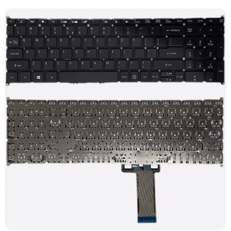 ACER  Aspire A715-42G A715 42G Black US Keyboard คีย์ คีย์บอร์ด แป้น แป้นพิมพ์
