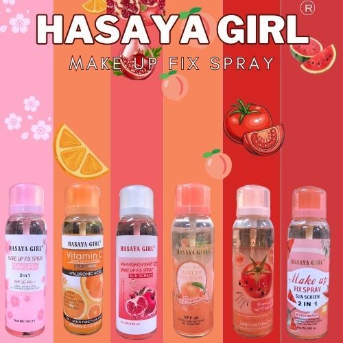 Hasaya Girl Make Up Fix spray สเปรย์น้ำเเร่บล้อคเครื่องสำอางค์  งานดี ฉีดระหว่างวันก็เริ่ด เครื่องสำอางติดทน