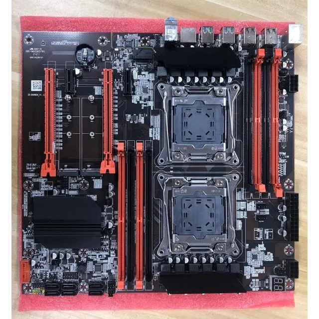 KLLISRE X99 ZX DU99D4 E-ATX LGA 2011-3 DUAL CPU WORKSTATION SERVER MAINBOARD MOTHERBOARD Core I