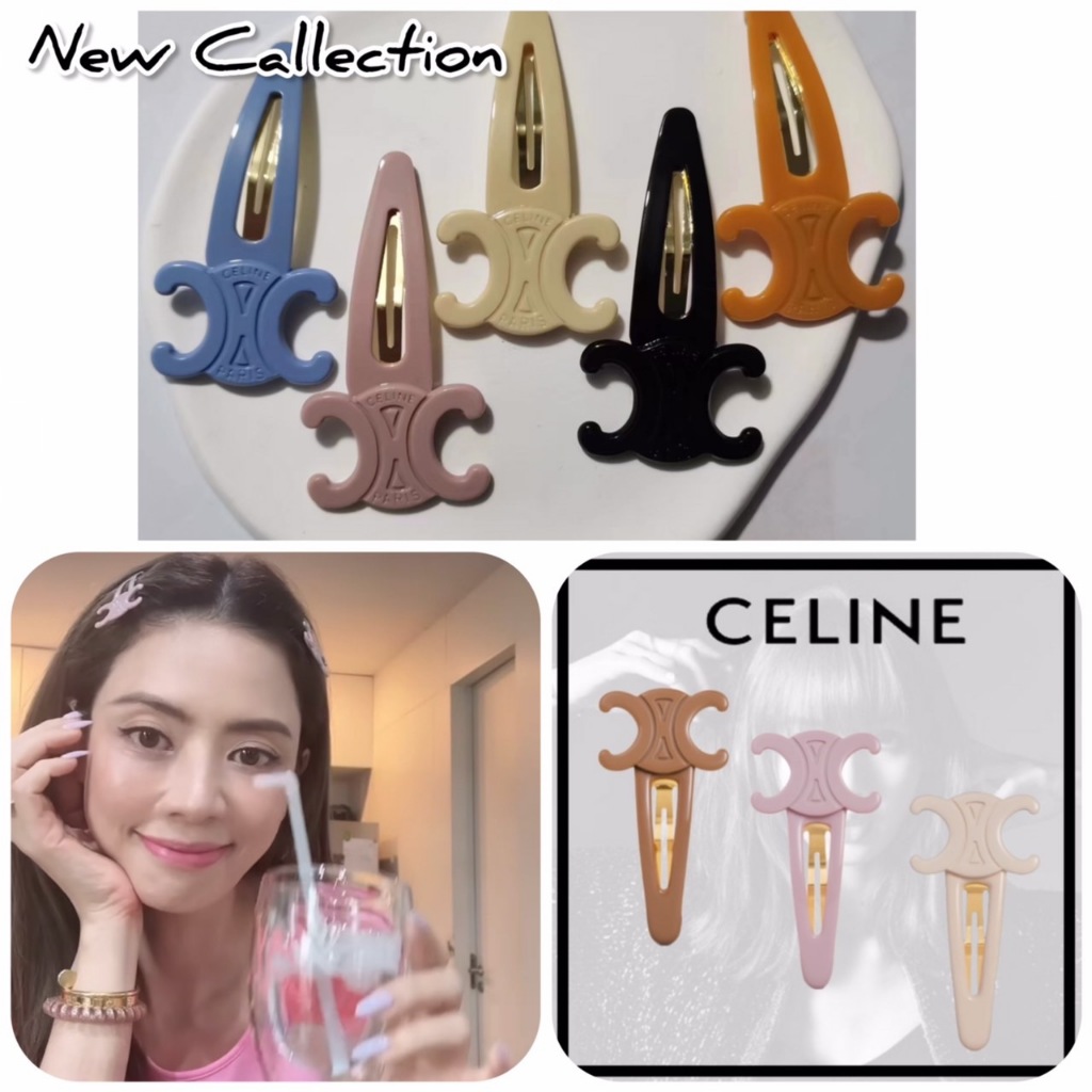 คอลใหม่!!! ชนชอป แบบคุณเอ๋ กิ๊บติดผม เซรีน ทรีออม สีพาลเทล สีใหม่ 5 สี ดำ ชมพู ฟ้า เหลือง ขาว