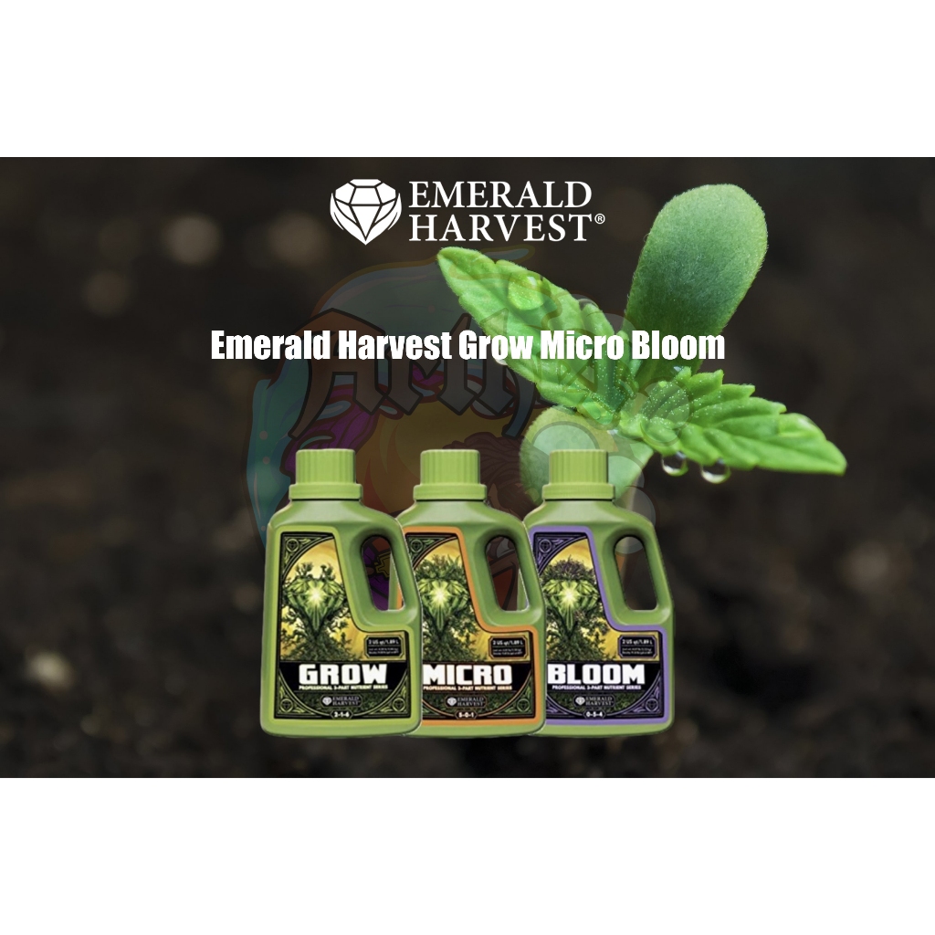 Emerald Harvest Grow Micro Bloom ปุ๋ยหลักใช้ได้ทุกช่วงตั้งแต่เริ่มจนจบ 946 ML.