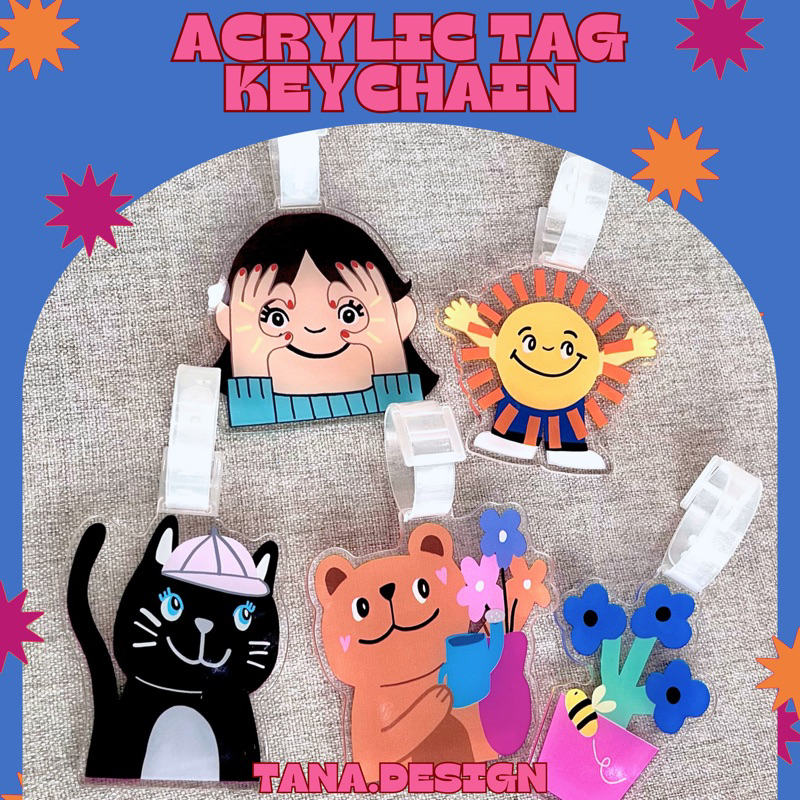 [Tana.design] Acrylic tag keychain