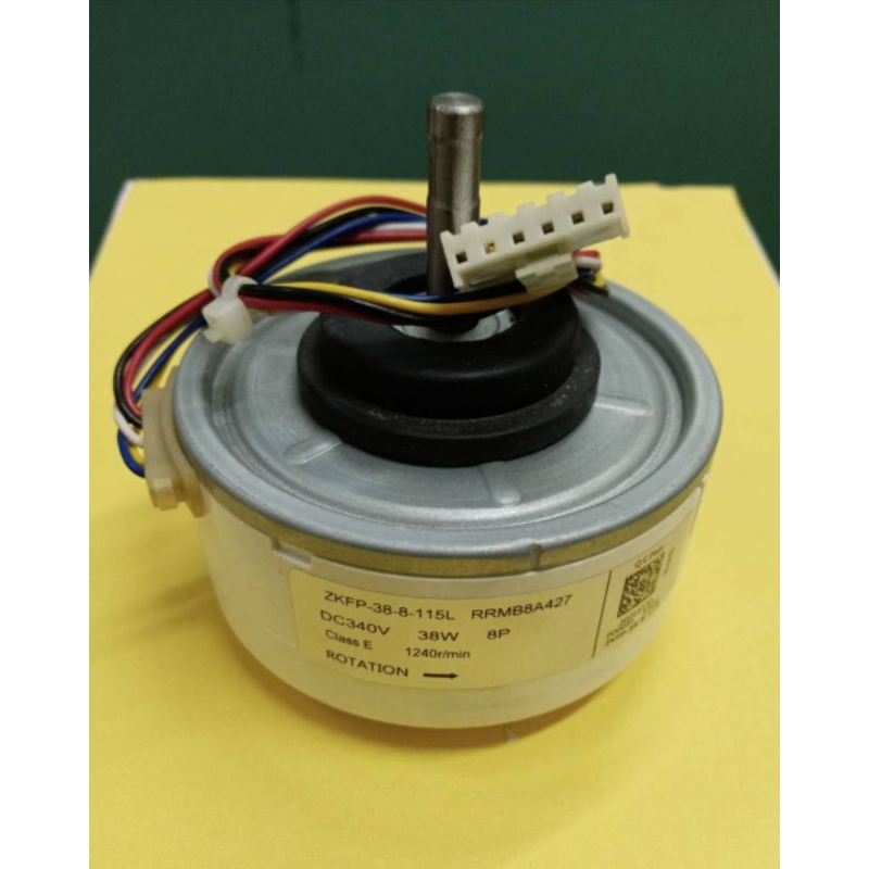 มอเตอร์ คอยเย็น แอร์ ฮิตาชิ ZKPF 38-8-115L-RRMB 8A 427 DC-340V-38W-8P สินค้าพร้อมส่ง