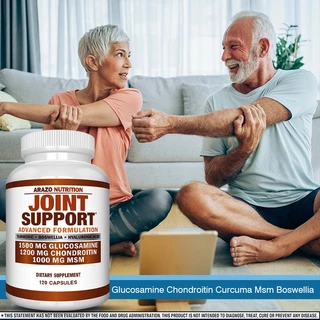 Glucosamine Chondroitin ขมิ้น Msm Boswellia - Joint Relief Support อาหารเสริม 60/120 แคปซูล