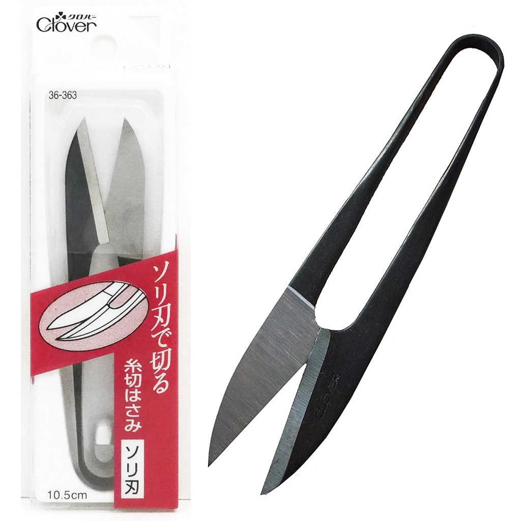 Clover Black Scissors กรรไกรตัดด้าย ขนาด (10.5ซม.)