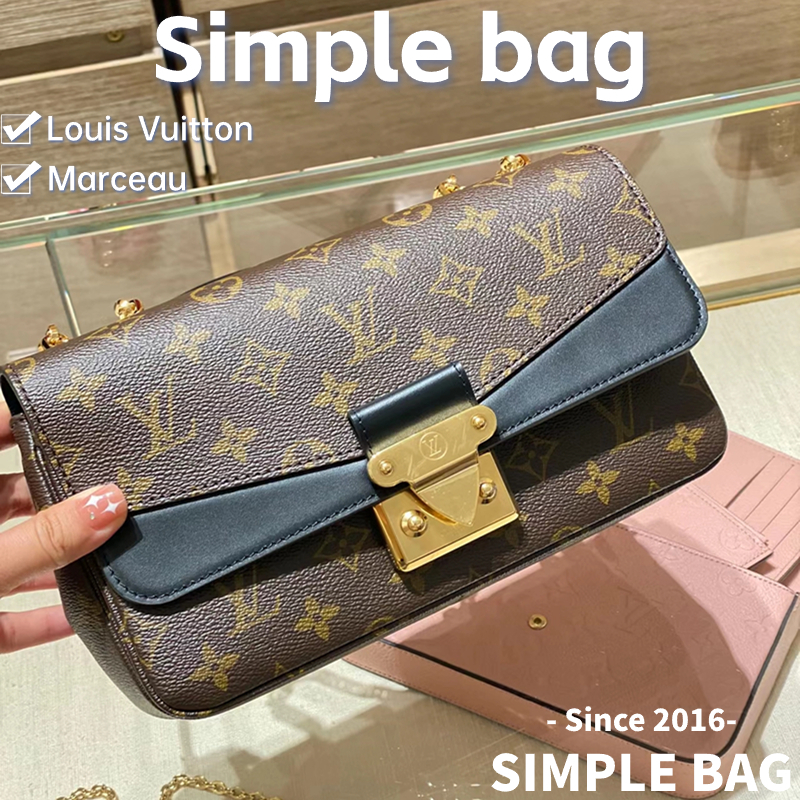 🍑หลุยส์วิตตอง Louis Vuitton Marceau Shoulder bag LV กระเป๋า