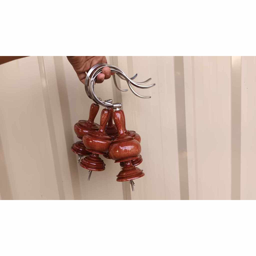 หัวกรงนก ตะขอพับ งานสแตนเลส กรงนกบินหลา กรงพักนกหัวจุก ไม้แดง - รูปที่ 5