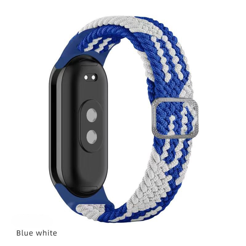 สายนาฬิกาแบบทอยืดสำหรับ Xiaomi Mi Band 8/9/10 สายรัดระบายอากาศ - รูปที่ 4