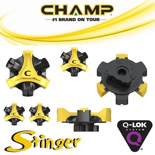 รุ่นใหม่ ปุ่มรองเท้ากอล์ฟ Q Lok ระบบ Golf Shoes Spike Champ Scorpion Stinger Golf Cleat พื้นรองเท้ากอล์ฟ อุปกรณ์กอล์ฟ