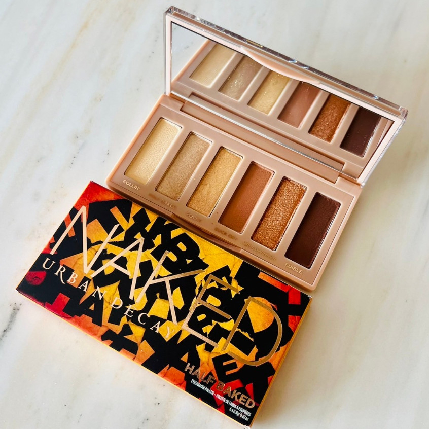 URBAN DECAY NAKED HALF-BAKED MINI Eyeshadow Palette โทนสีบรอนซ์ประกายทอง