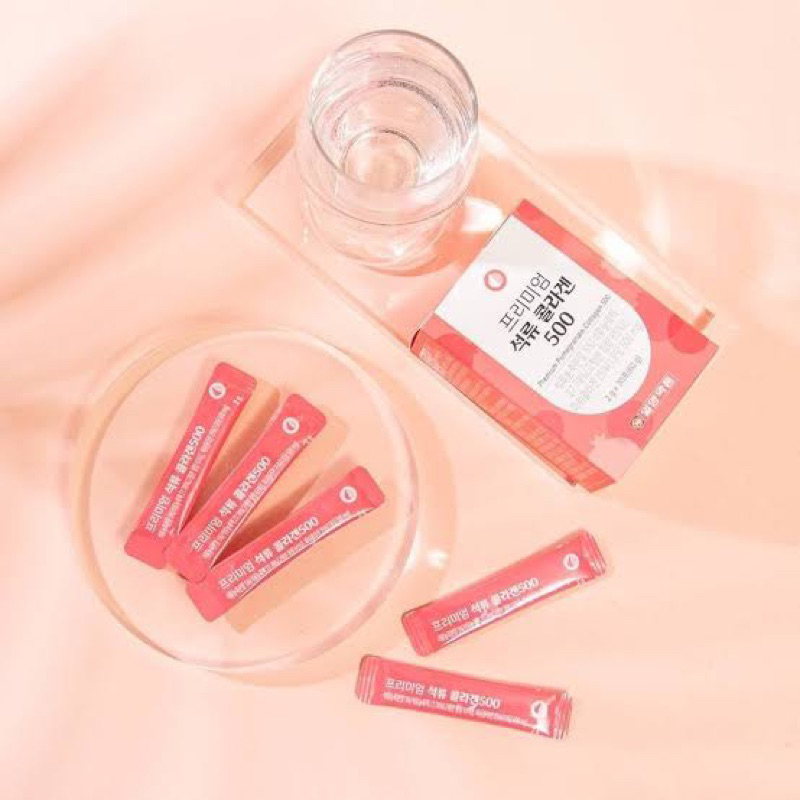 Ilyang Premium Pomegranate Collagen สูตรใหม่ คอลลาเจนทับทิม [กล่องแดง]  ปริมาณ 30p. 500mg.
