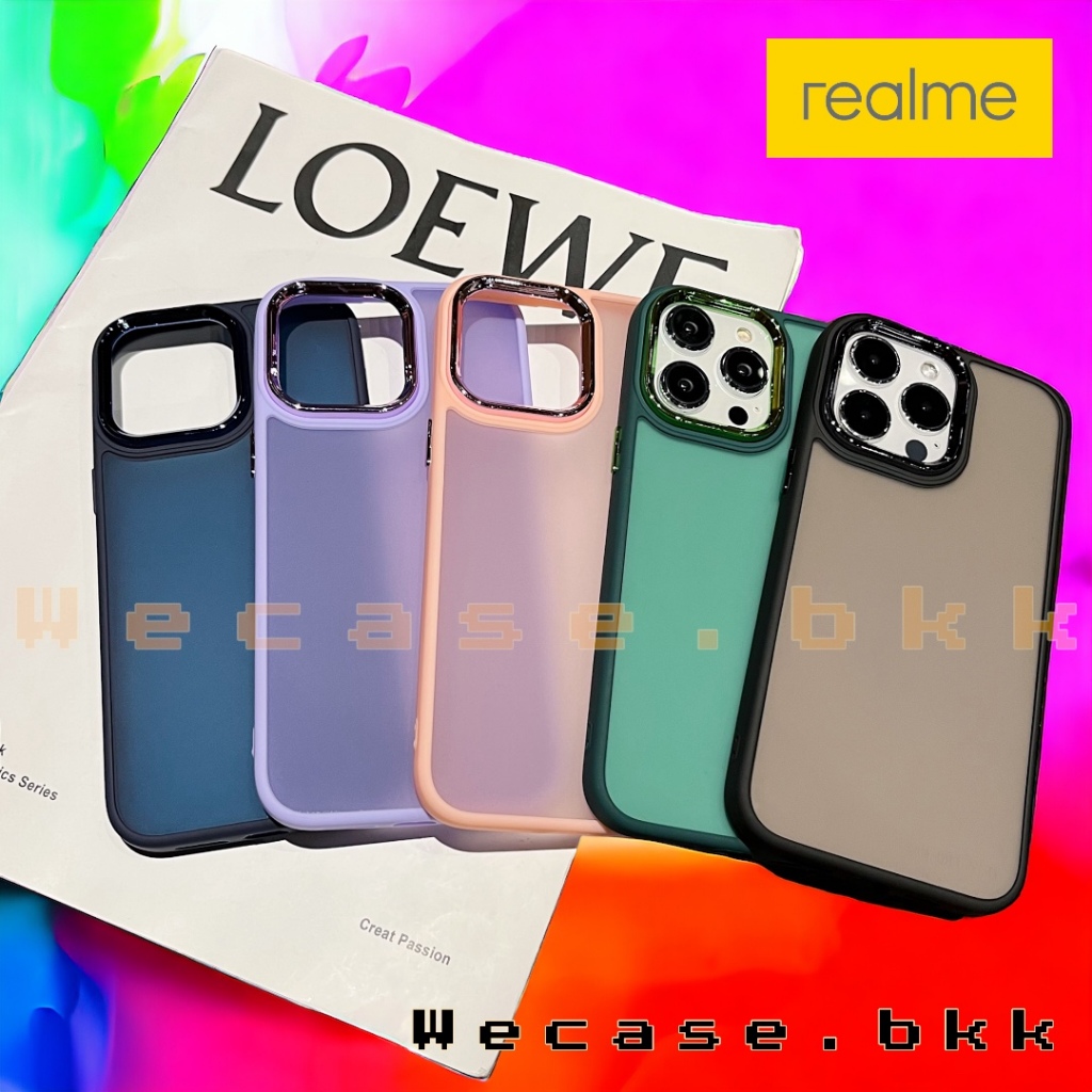 🔥Realme Case เรียวมี หลังด้านกล้องเงา Case Realme5 C53 55 Realme9i/A76 C35 C11 2021 C21Y C25Y C11 C3