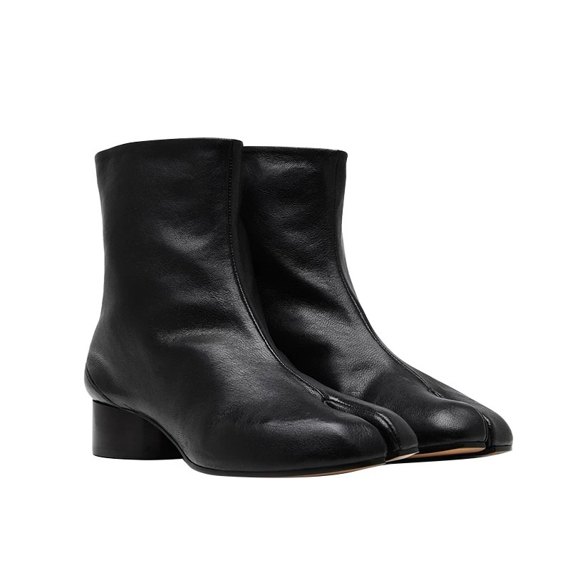 Tabi Boots Black ทาบิบูท สีดำ ส้นสูง