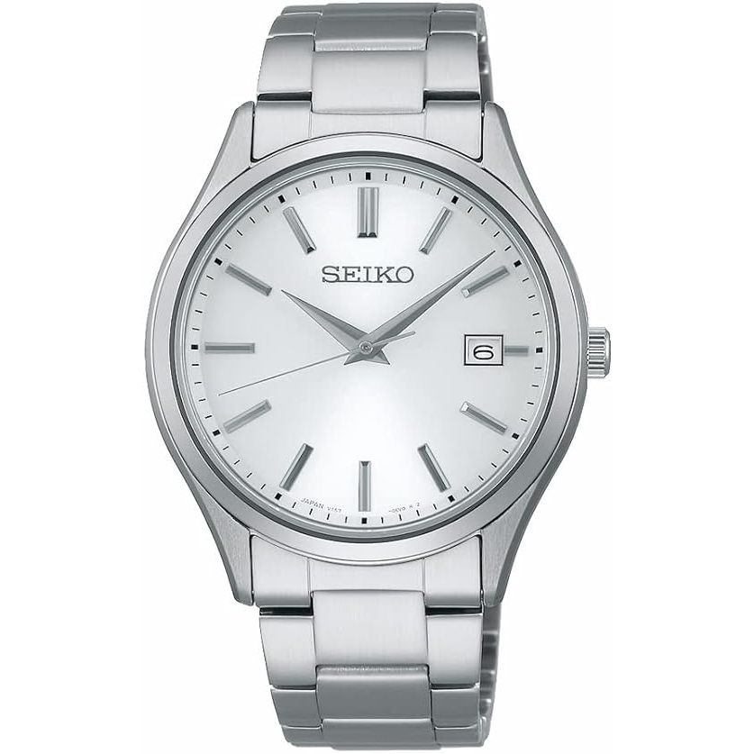 [นาฬิกา Seiko] นาฬิกา Seiko Selection S Series Pair Solar (Men's) SBPX143 สีเงิน