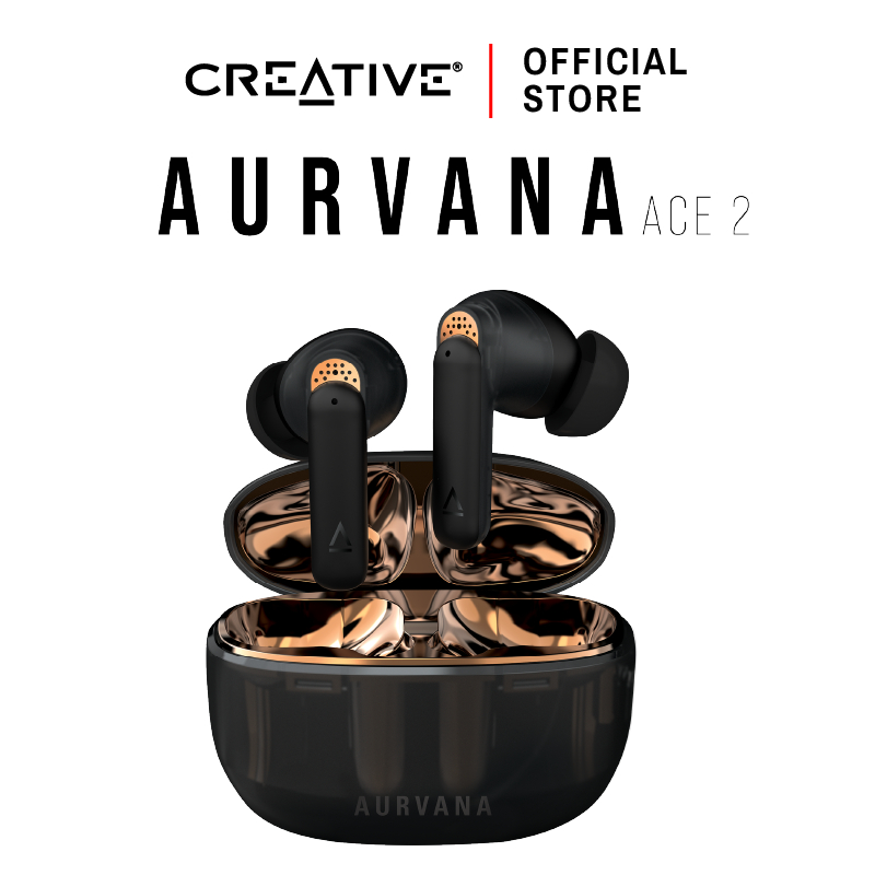 CREATIVE หูฟัง Aurvana Ace 2 หูฟังอินเอียร์ True Wireless มาพร้อมกับ Bluetooth® LE Audio, xMEMS