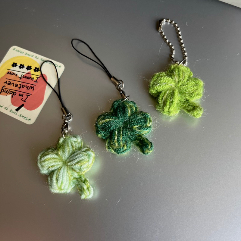 Clover Keychain🍀พวงกุญแจ ใบโคลเวอร์