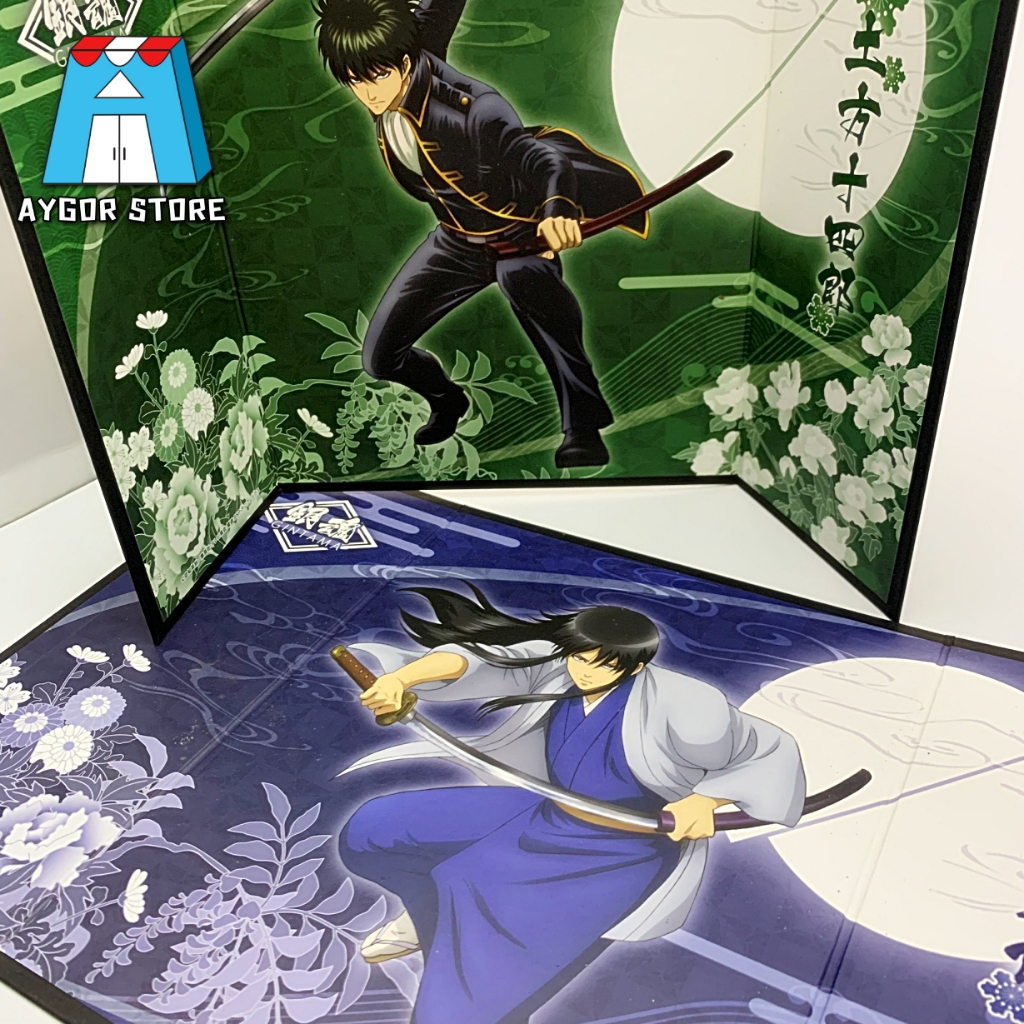 Folding Screen ฉากภาพอนิเมะ Gintama ของสะสม ของมือสอง ลิขสิทธิ์แท้จากญี่ปุ่น