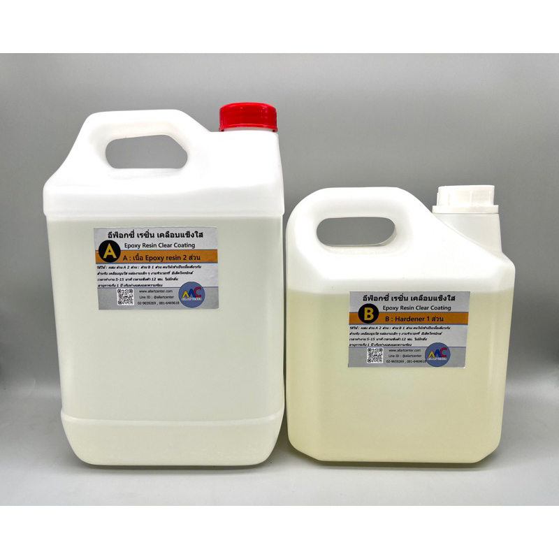 Epoxy resin เคลือบแข็งใส ชุดแกลลอน